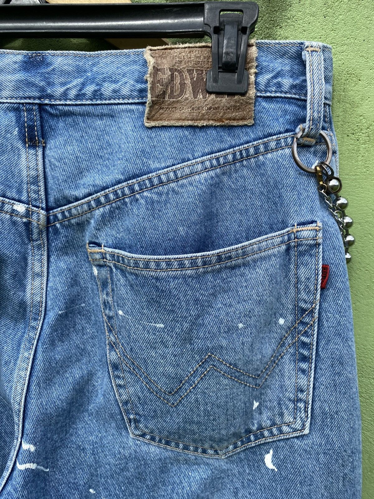 Edwin Edwin Made In Japan Vintage Jeans Shorts Pain Splatter Drip Size US 30 / EU 46 - 9 Thumbnail