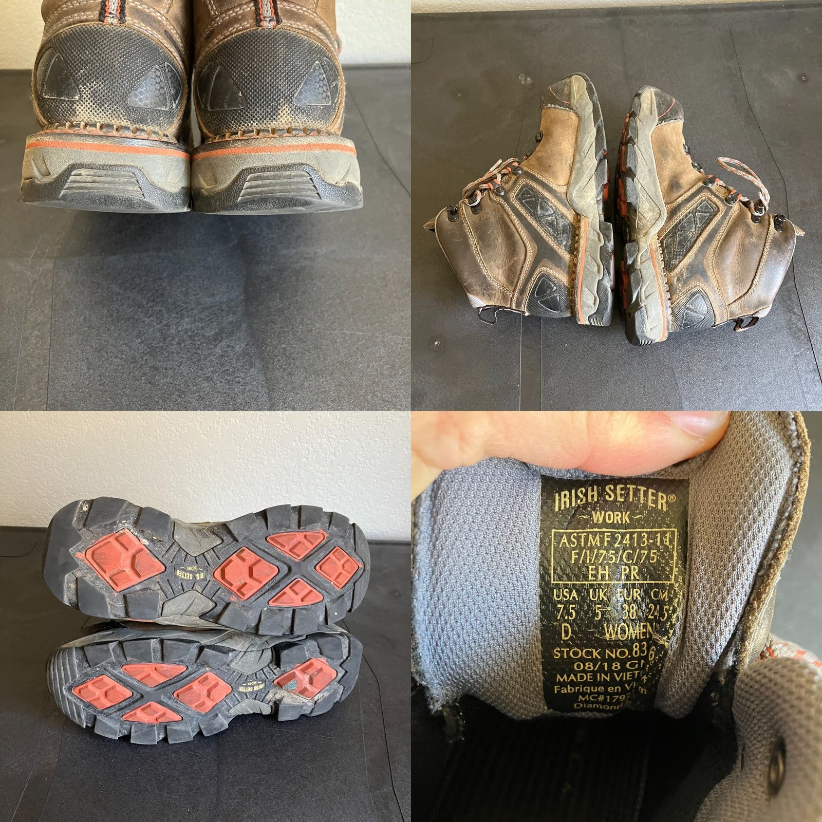 Vintage 2. Brand & Style: Includes the "Irish Setter" and main "Combat Size US 5 / IT 35 - 8 Thumbnail