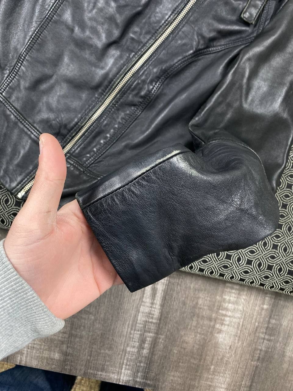 Allsaints AllSaints Belvedere Biker Leather Jacket Size XS / US 0-2 / IT 36-38 - 3 Thumbnail