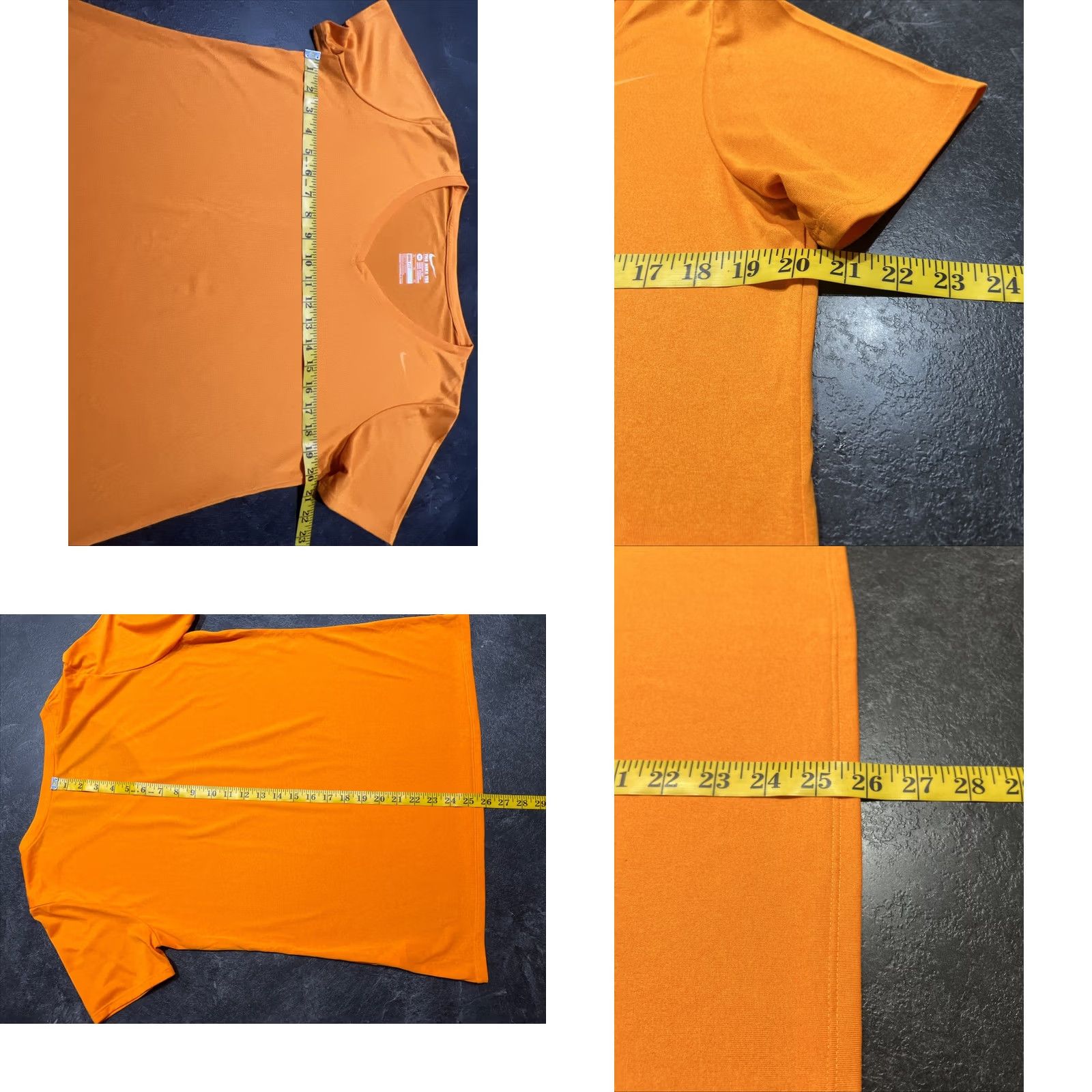 Nike VINTAGE Women’s Nike Dri-Fir Orange V Neck Shirt Size XL Size XL / US 12-14 / IT 48-50 - 8 Thumbnail