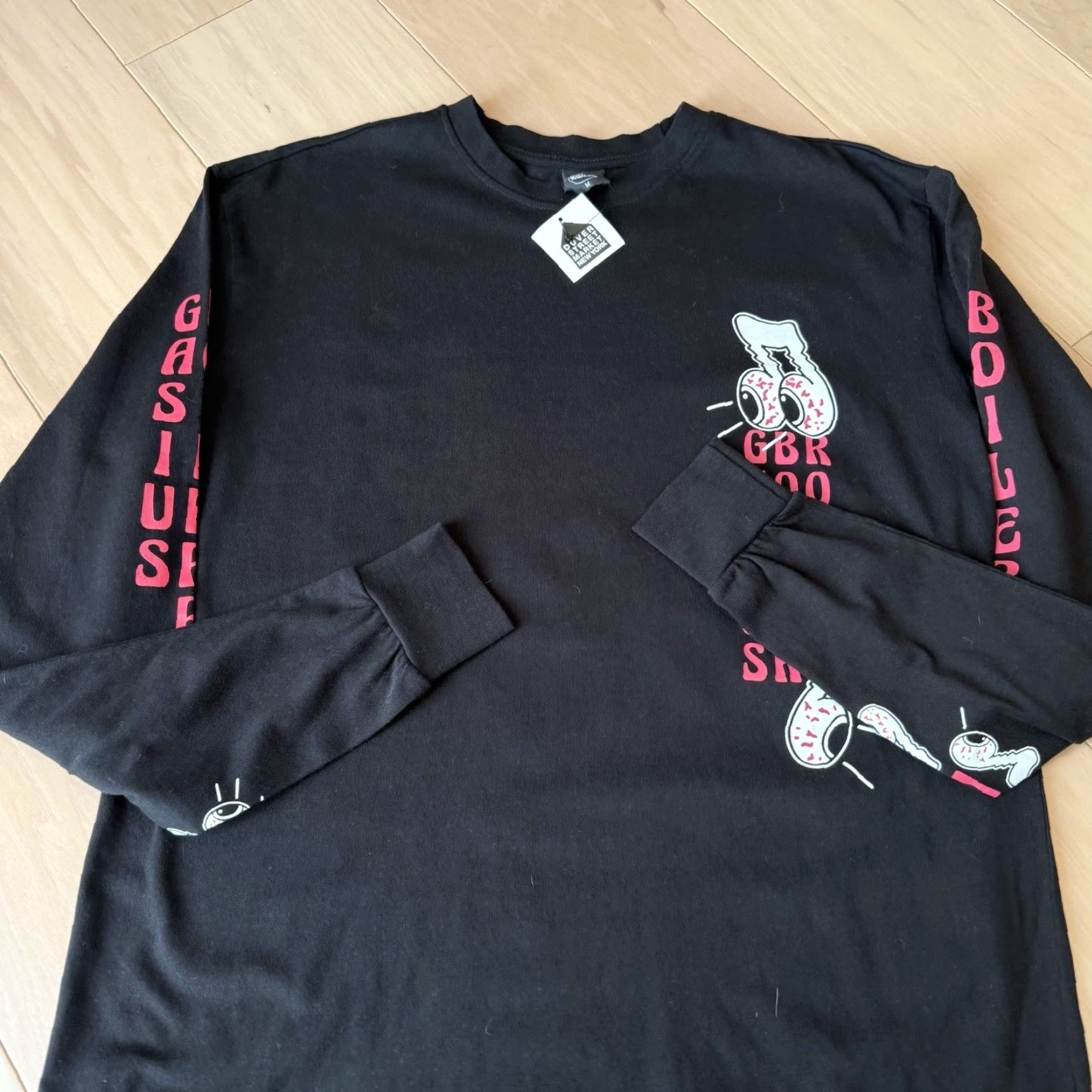 Dover Street Market Dover Street Market Gasius Shirt Medium Black Mens T-Shirt Crew Neck Streetwear 90s Logo Graphic Print Short Sleeve? Size US M / EU 48-50 / 2 - 4 Thumbnail