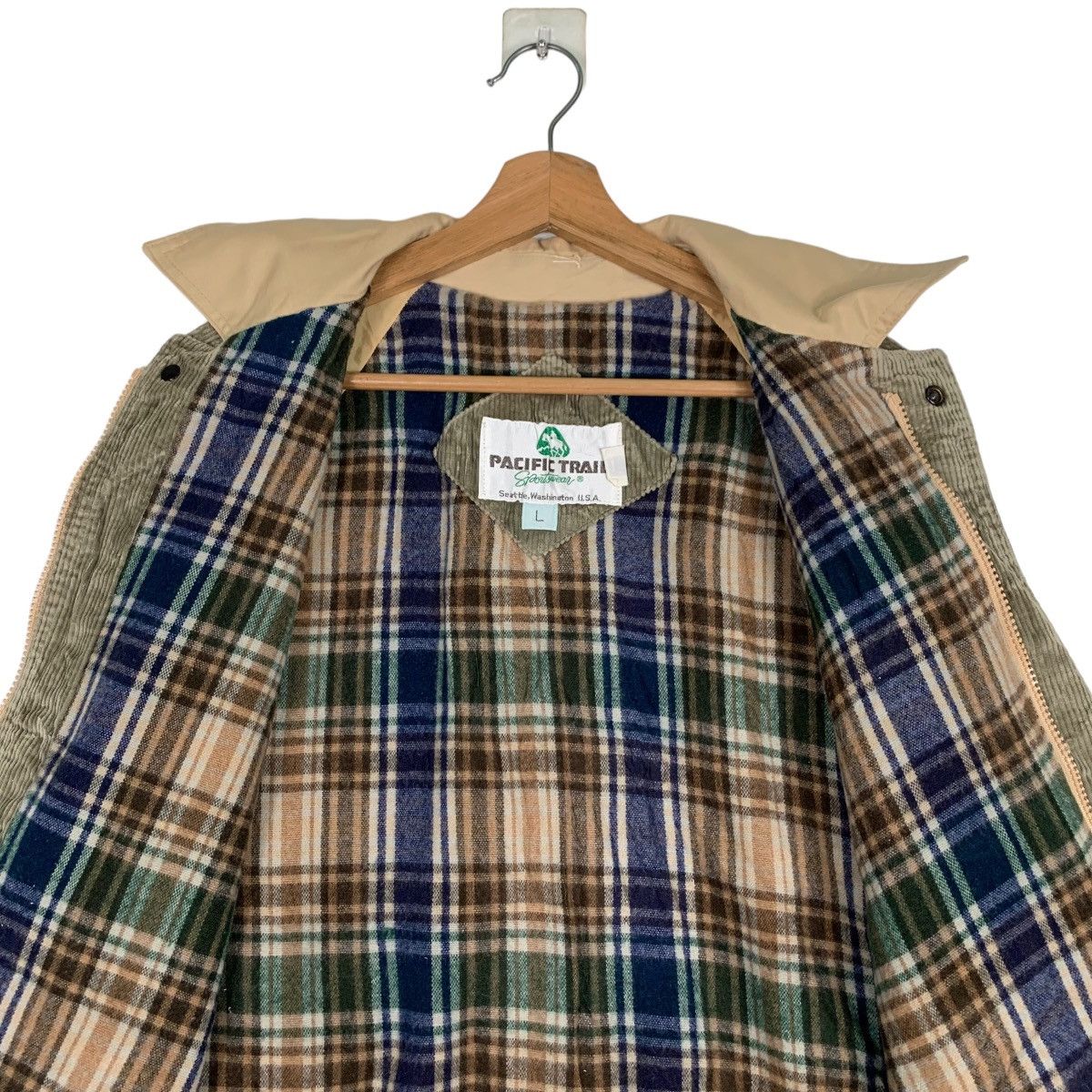 Japanese Brand PACIFIC TRAIL Tartan Lined Casual Jacket #0880-C39 Size US L / EU 52-54 / 3 - 12 Thumbnail
