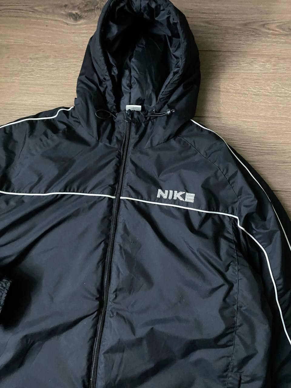 Nike × Vintage Vintage Nike Puffer 90's Jacket Black Size XL Size US XL / EU 56 / 4 - 7 Thumbnail