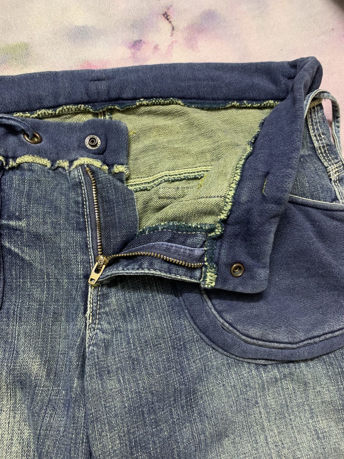 Japanese Brand Flare ET BOITE Washed Denim Hybrid Pants Spirit Goa Lgb Size US 32 / EU 48 - 6 Thumbnail