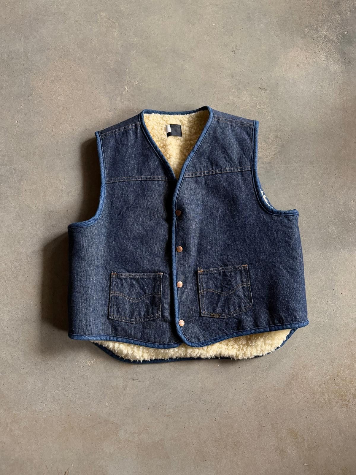 Other VTG Roebuck Denim Wool Vest Sz XL Size US XL / EU 56 / 4 - 1 Thumbnail