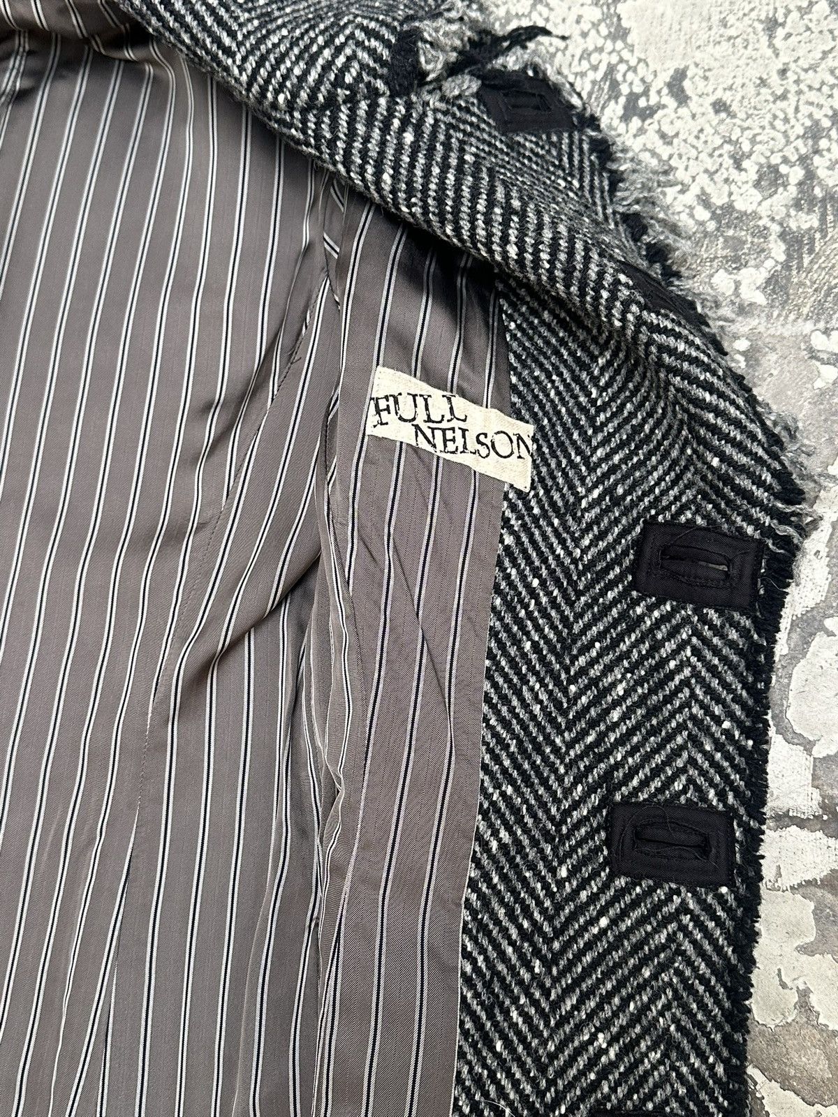 Japanese Brand Japanese designer Full Nelson Distressed wool long coat Size M / US 6-8 / IT 42-44 - 7 Thumbnail