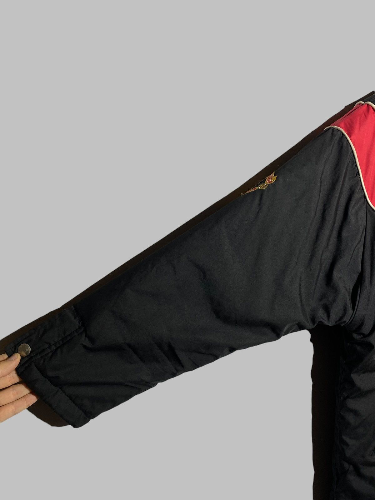 Umbro 1992/93 Manchester United Umbro Sharp Padded Bench Coat Size US L / EU 52-54 / 3 - 5 Thumbnail