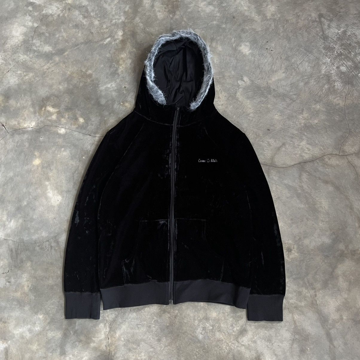 KMRii 2000s Come Ca Walk Vkei Style Velvet Fur Hoodie Size US L / EU 52-54 / 3 - 1 Thumbnail