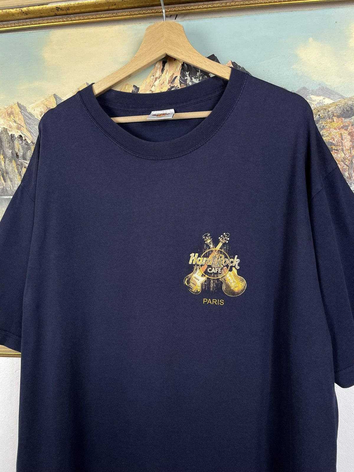 Hard Rock Cafe Hard Rock Cafe Navy Vintage Y2k Tee Guitars Baggy Skate Swag Size US XL / EU 56 / 4 - 5 Thumbnail
