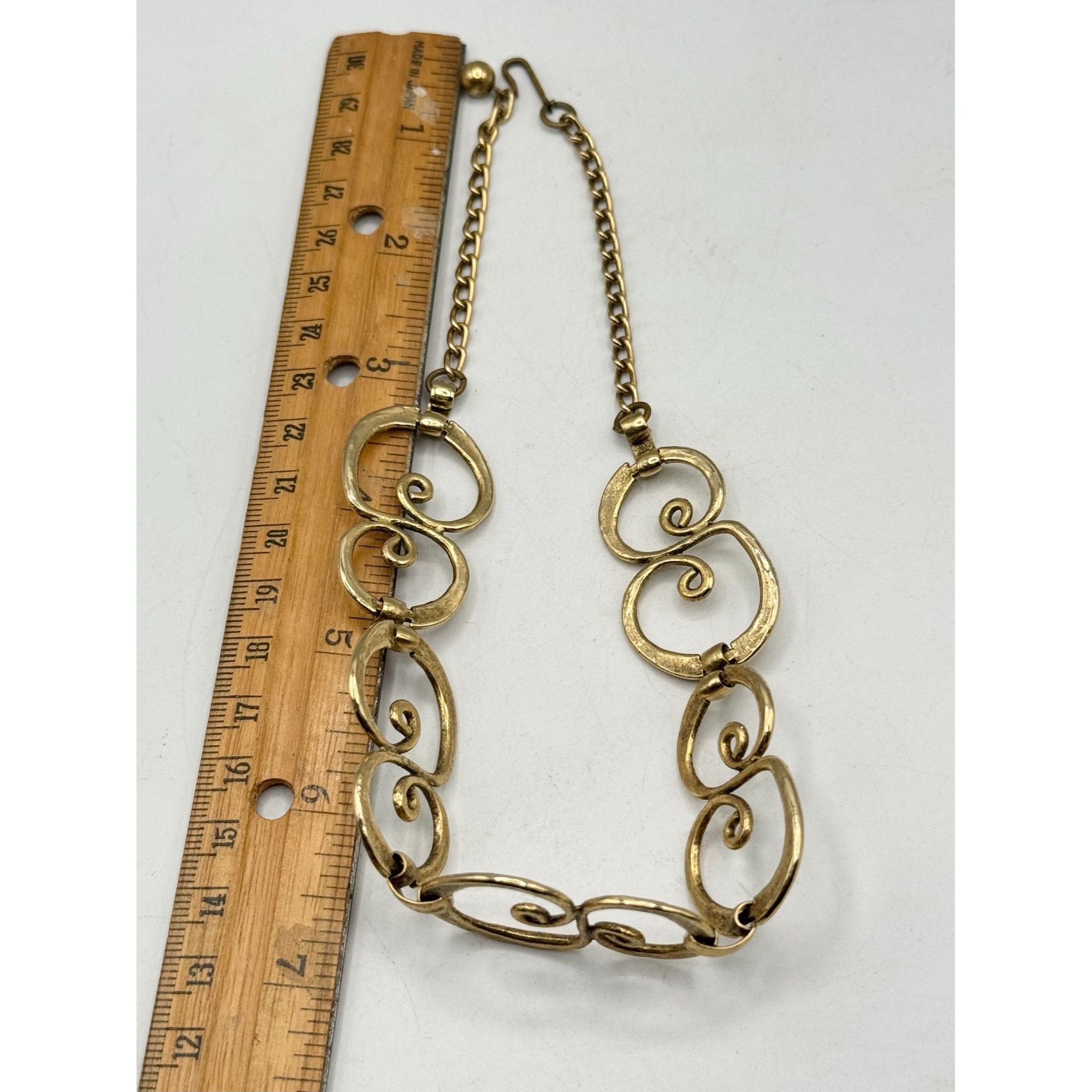 Vintage Vintage gold geometric collar necklace Size ONE SIZE - 5 Thumbnail