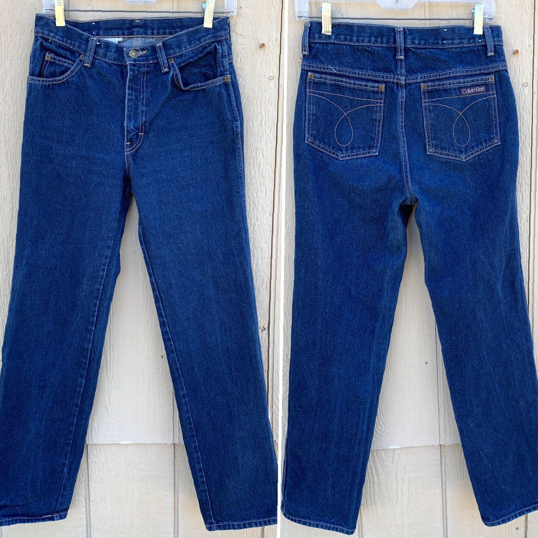 Calvin Klein VINTAGE Calvin Klein Jeans Made In USA 28 Inch Waist Denim Blue 28 in. Inseam 30.75 in. 100% Cotton Mens Womens Boys Girls Size 28" / US 6 / IT 42 - 6 Thumbnail