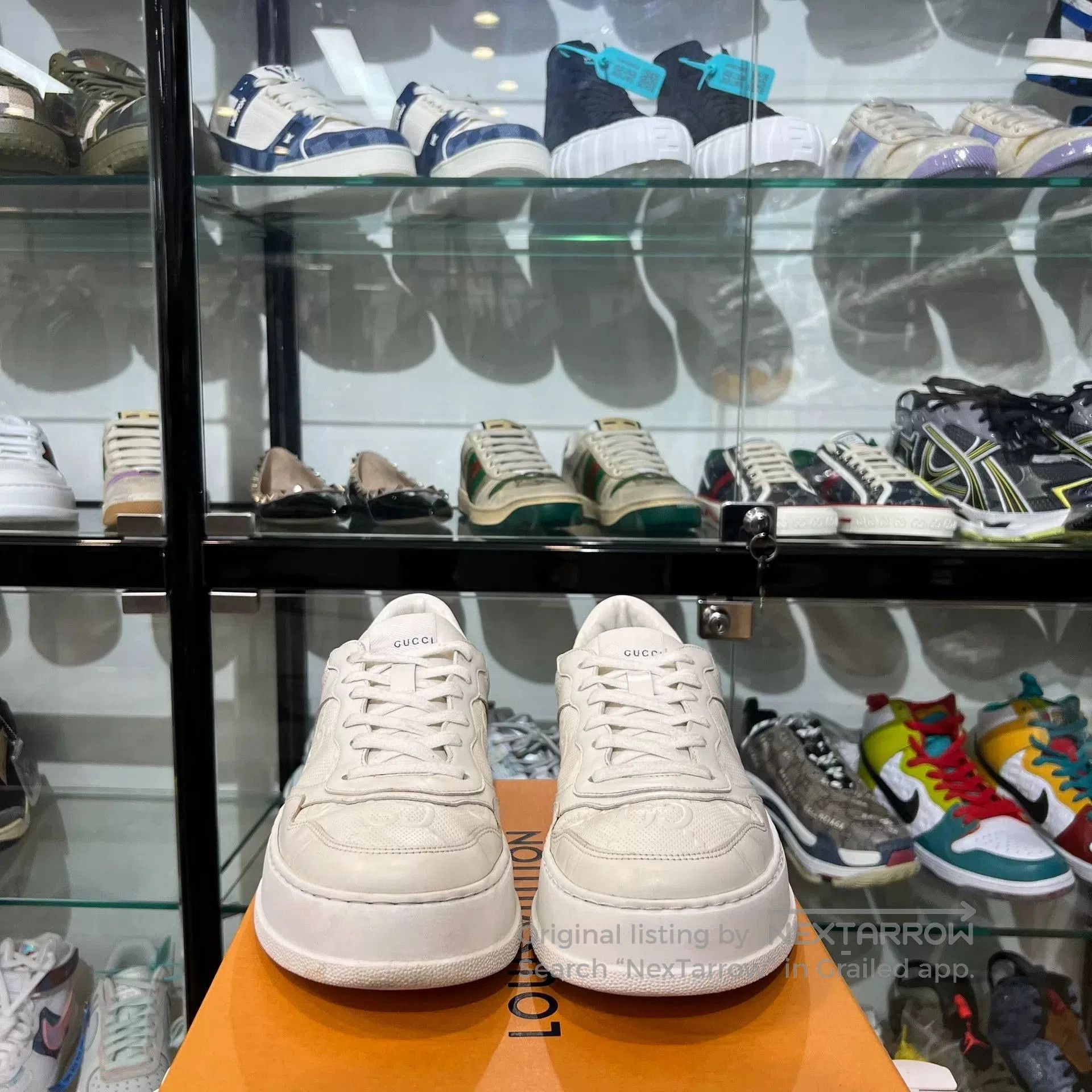Gucci Gucci Classic White Biscuit Shoes. Size US 10 / EU 43 - 2 Thumbnail