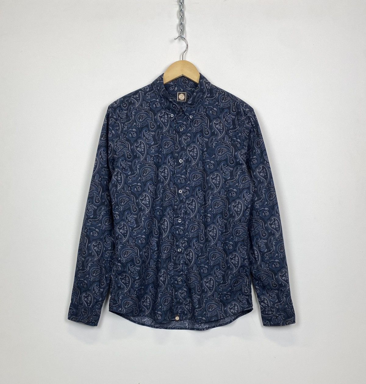 Pretty Green Pretty Green Slim Fit Shirt Buttons-Up Paisley Pattern Size US M / EU 48-50 / 2 - 1 Thumbnail