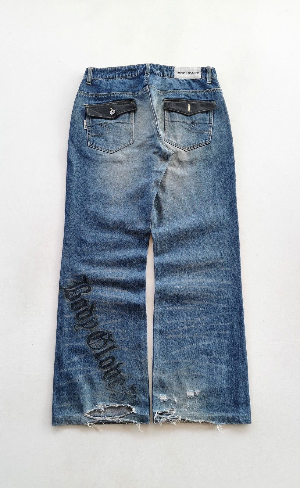 Vintage Vintage Body Glove Signature Print Loose Fit Jeans Size US 33 - 4 Thumbnail