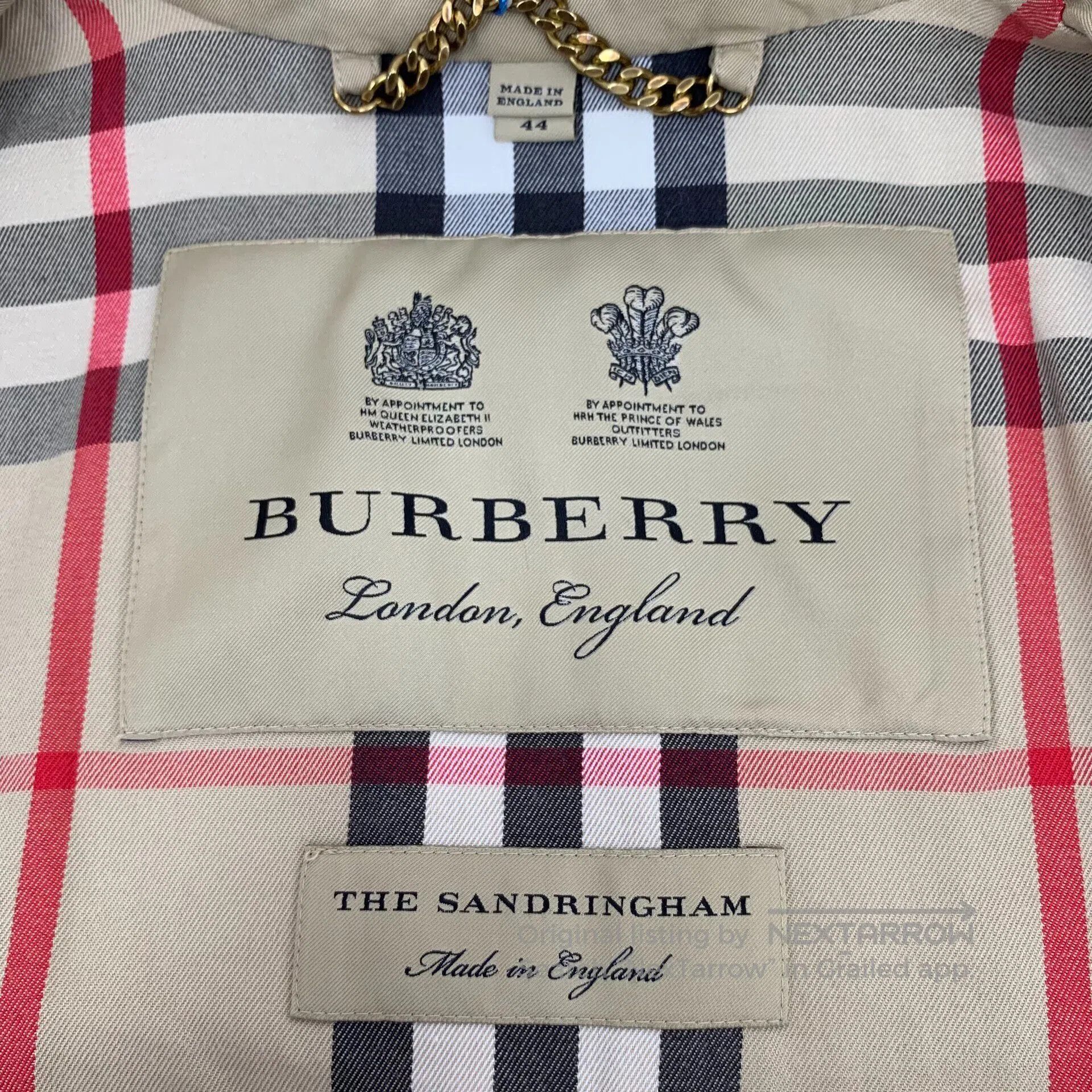 Burberry Burberry Brown Cotton Collar Double-breasted Long Sleeve B Size US S / EU 44-46 / 1 - 5 Thumbnail