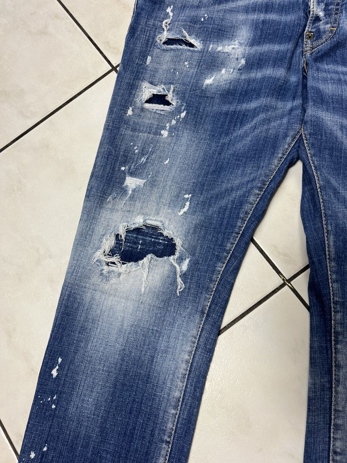 Designer × Dsquared2 Dsquared2 distressed denim skater jeans pants washed ripped Size US 34 / EU 50 - 8 Thumbnail