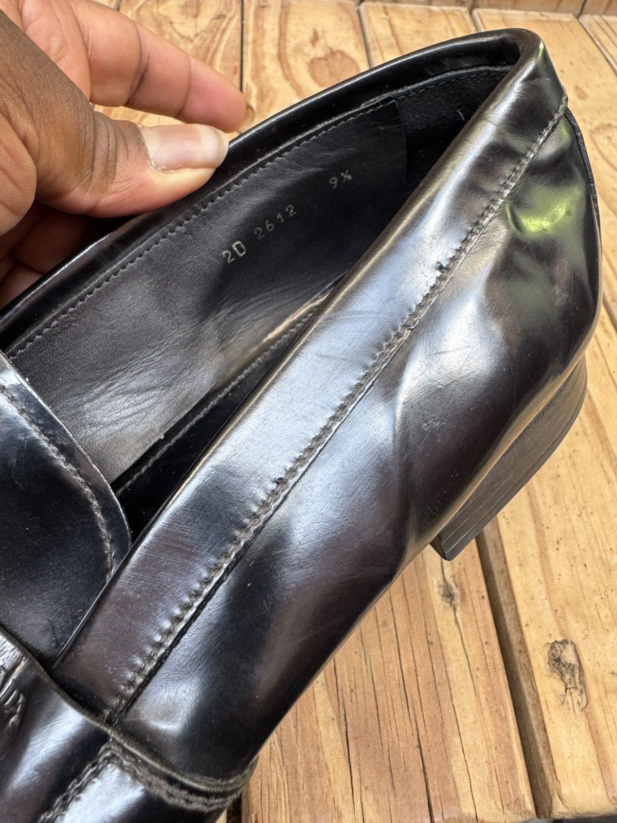 Prada Prada Men’s Penny black Leather Loafers Size Uk 9.5 USA 10.5 Size US 10.5 / EU 43-44 - 16 Thumbnail