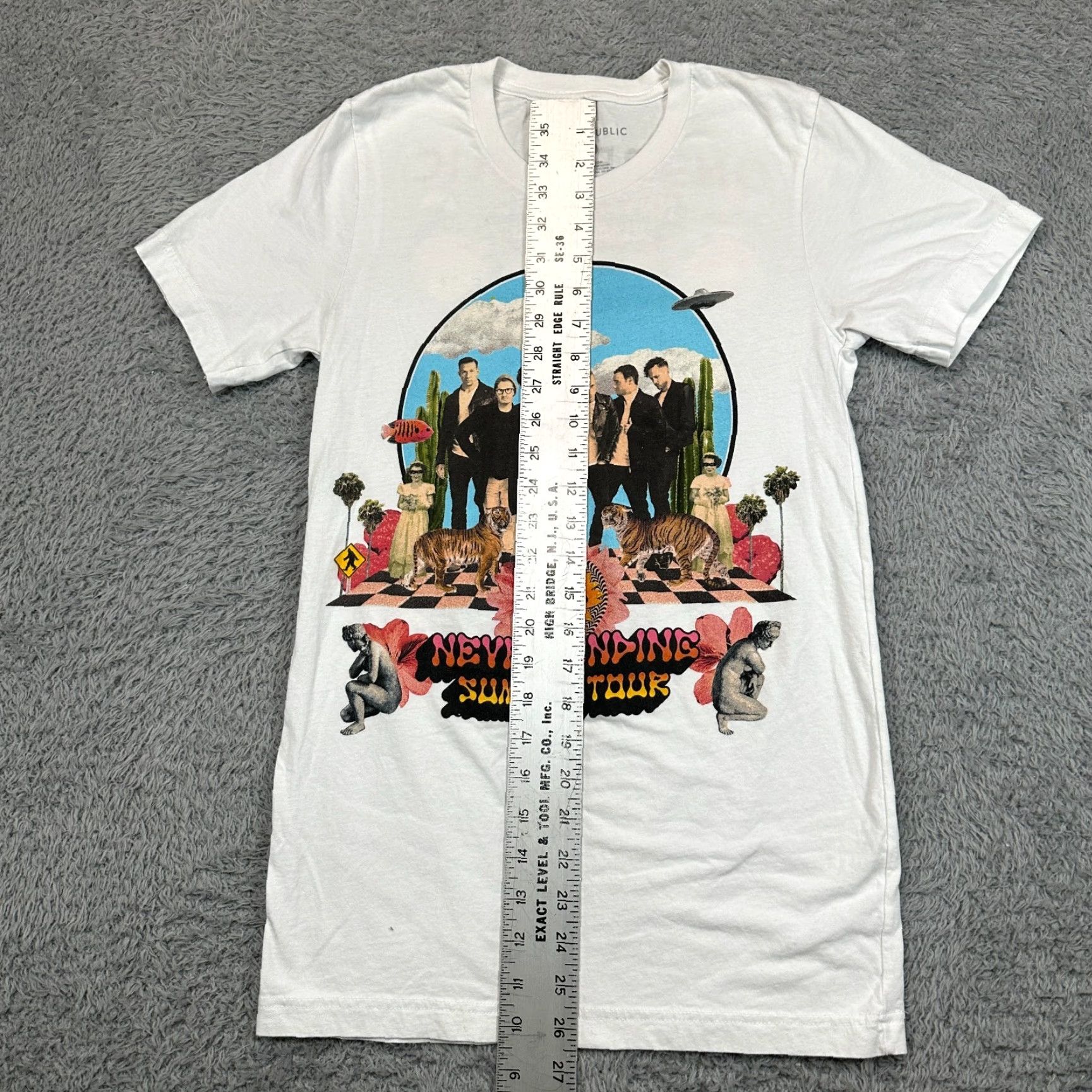 New Republic OneRepublic Concert T-Shirt Mens S White Never Ending Summer Tour 2022 Music Size US S / EU 44-46 / 1 - 7 Thumbnail