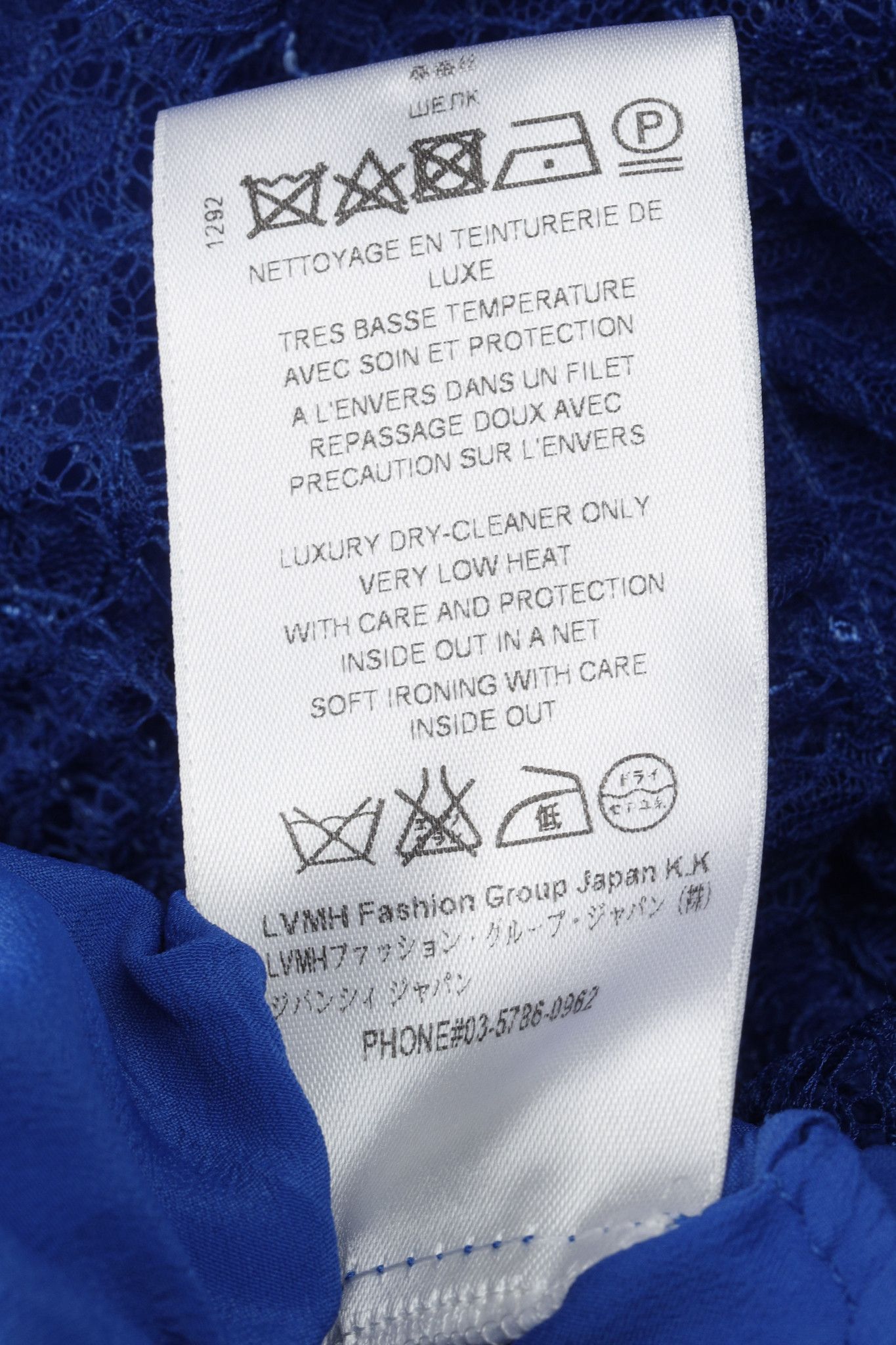 Givenchy Givenchy Cobalt-Blue Lace Ruffle Sleeveless Dress Size S / US 4 / IT 40 - 11 Thumbnail