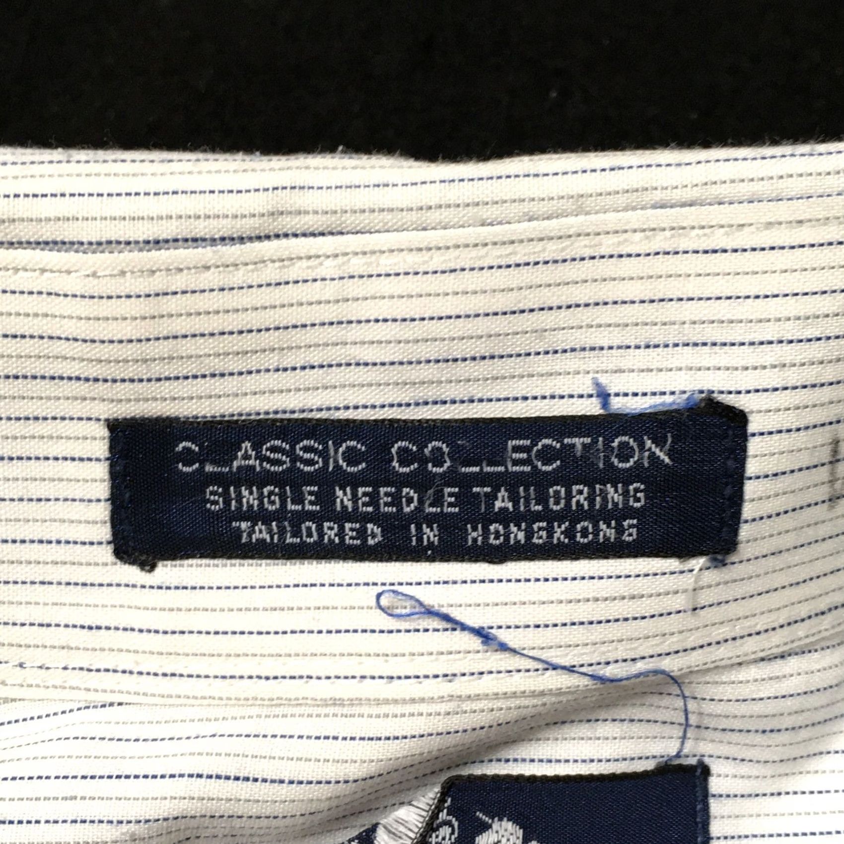 Stafford Stafford Classic Shirt Blue Mens 15 SLIM pin stripe Button Dress Shirt Size US M / EU 48-50 / 2 - 6 Thumbnail