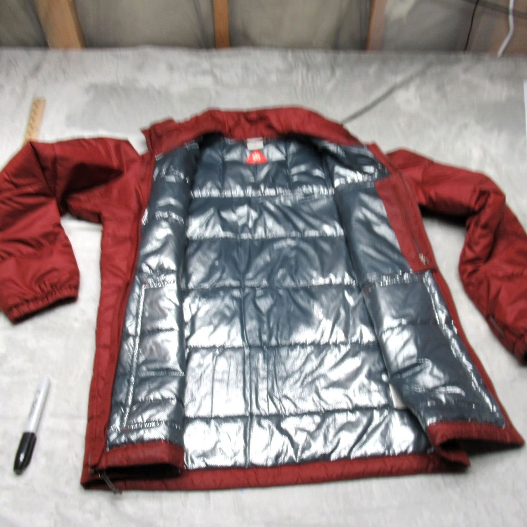 Vintage Columbia Jacket Mens S Red TurboDown Omni Heat Insulated Light Pack Puffer Size US S / EU 44-46 / 1 - 3 Thumbnail