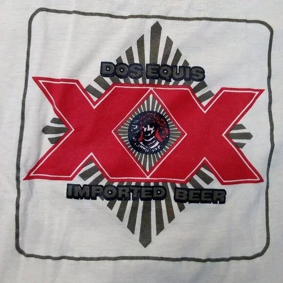 Vintage Deadstock Vintage 80s Dos Equis Imported Beer T-Shirt Size US XL / EU 56 / 4 - 1 Thumbnail