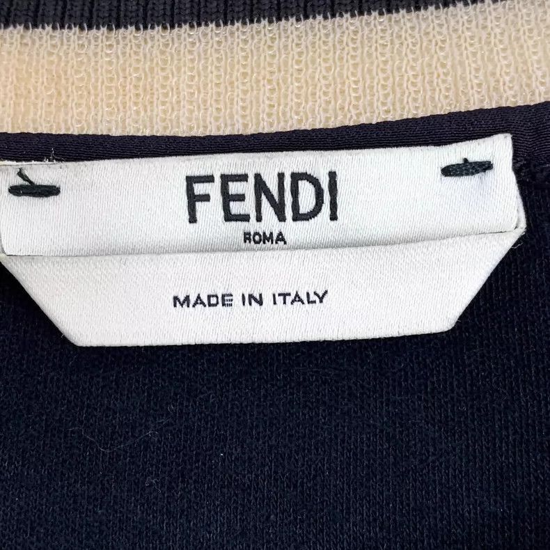 Fendi Fendi Black Long Sleeve Sweatshirt with Design Size US M / EU 48-50 / 2 - 6 Thumbnail