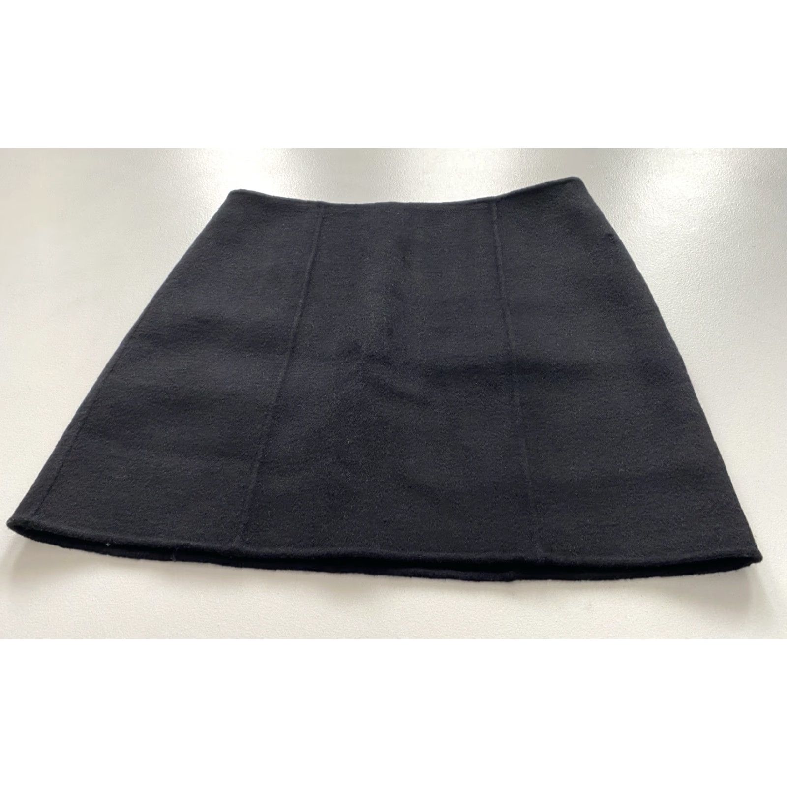 Alex Mill VINTAGE Alex Mill Skirt Women Mini NYC Black Wool Blend Size 8 Size 30" / US 8 / IT 44 - 4 Thumbnail