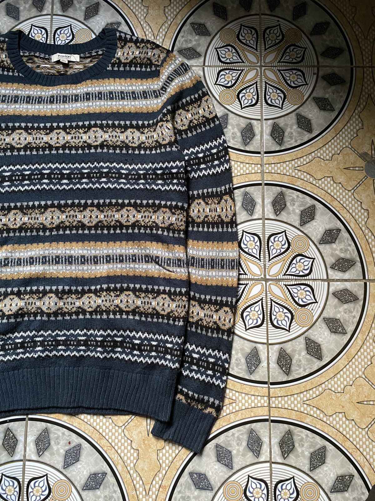 Other Vintage 90's Aesthetic Nordic Knitwear Sweater(Grandpa knit) Size US M / EU 48-50 / 2 - 2 Thumbnail