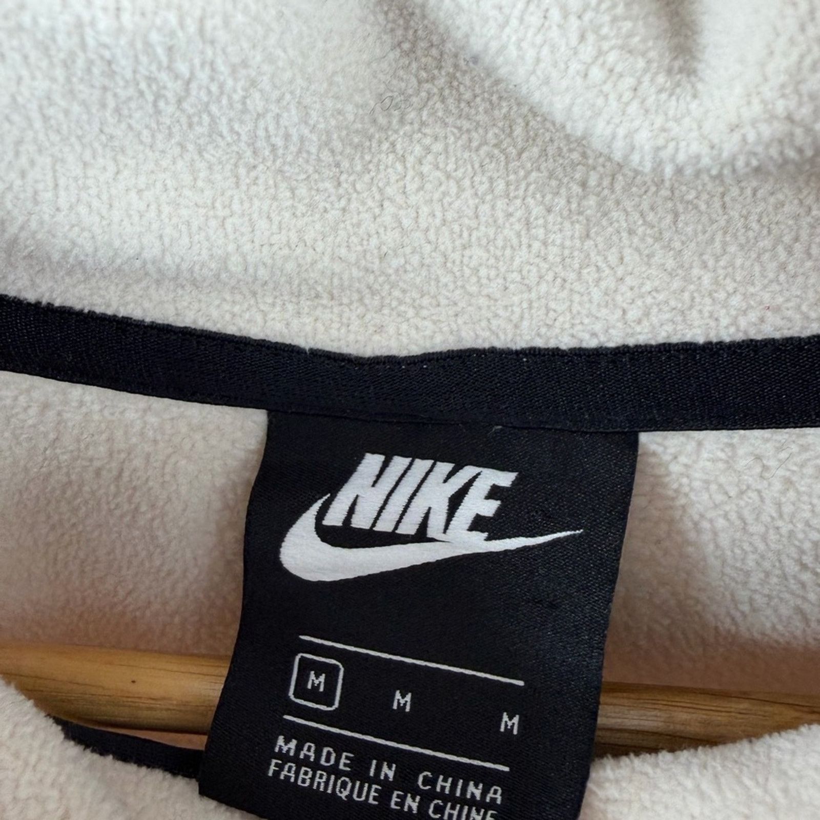 Nike Nike Air Force 1 fleece half zip beige pullover sweatshirt M Size US M / EU 48-50 / 2 - 2 Thumbnail