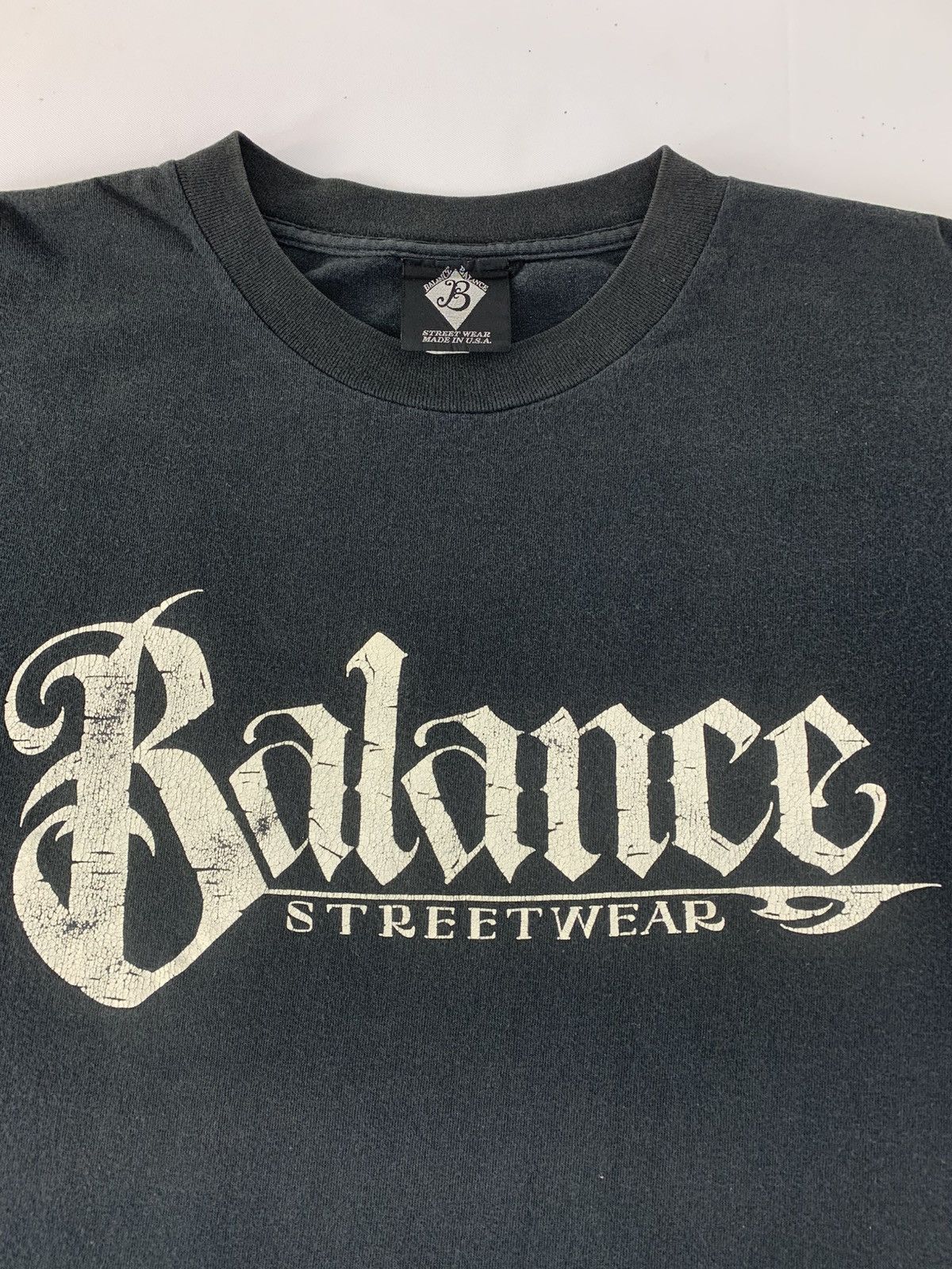 BAL Vintage 90s Balance Wear USA Streetwear Skateboard Tee Size US L / EU 52-54 / 3 - 3 Thumbnail