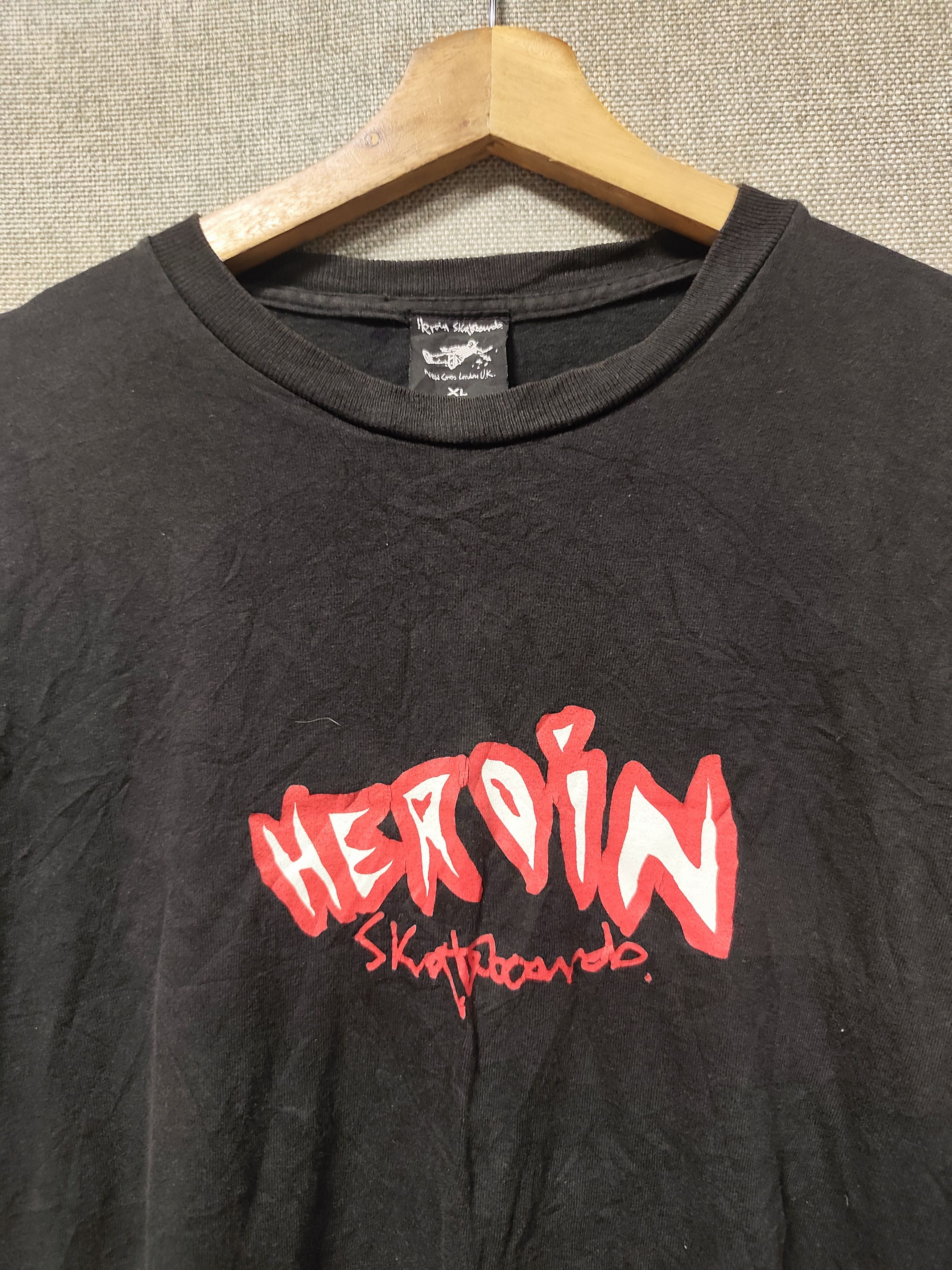 Welcome Skateboards Vintage t shirt long sleeve Heroin Skateboard Size US XL / EU 56 / 4 - 3 Thumbnail
