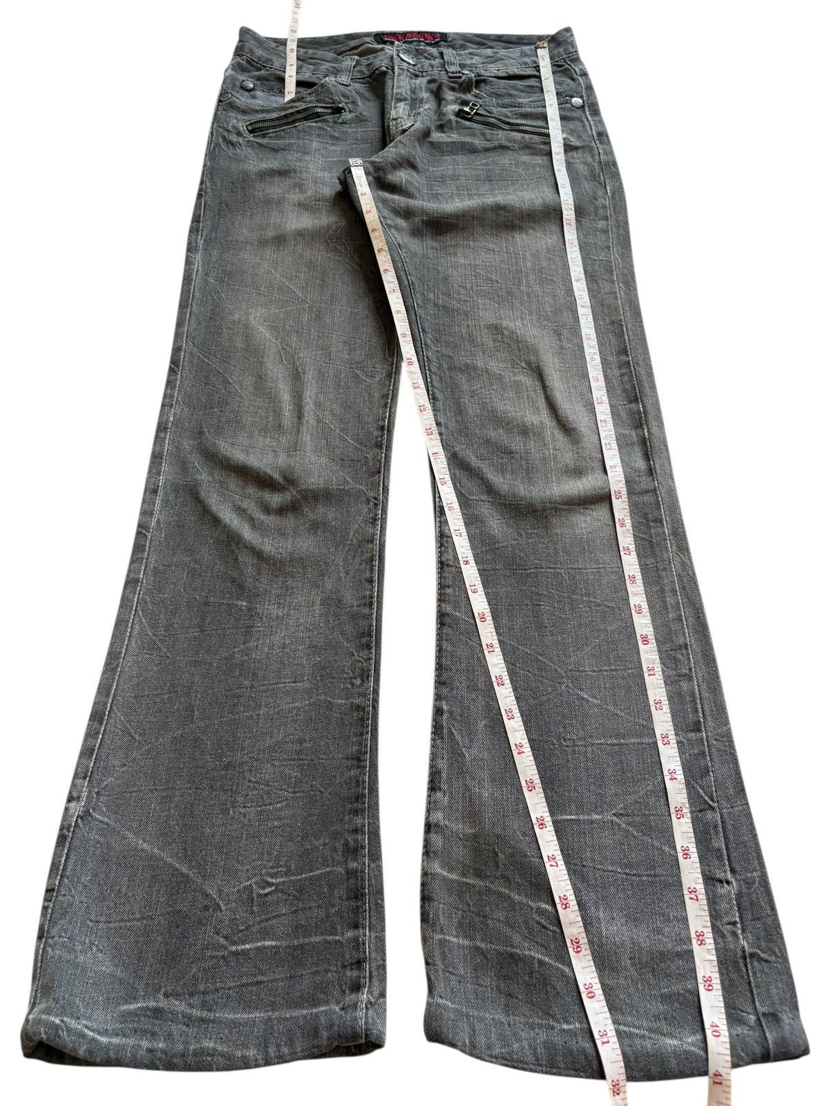 Japanese Brand Vintage Jack Serika Tactical Distressed Bootcut Flare Jeans Size US 31 - 14 Thumbnail