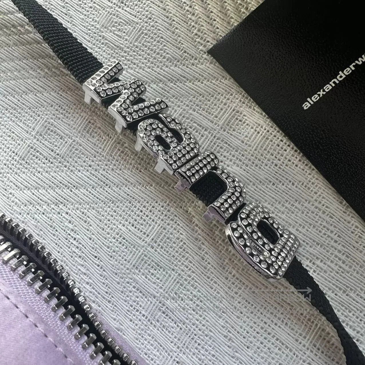 Alexander Wang Alexander Wang Purple Silk Rhinestone Handbag. Size ONE SIZE - 8 Thumbnail