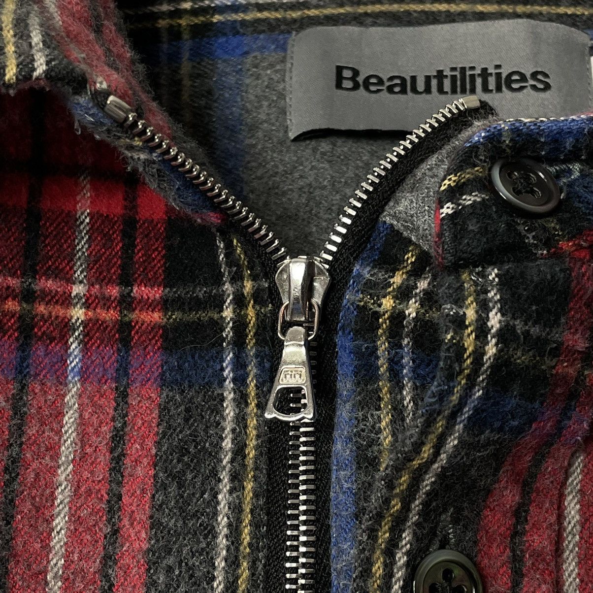 Flannel × Japanese Brand Beautilities Made In Japan Utility Zip + Buttons Shirt Size US L / EU 52-54 / 3 - 7 Thumbnail