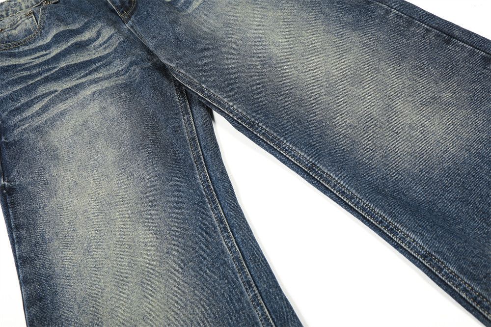 Vintage Men's Hippie-Vibe Loose Distressed Wash Flared Jeans Size US 32 / EU 48 - 5 Thumbnail