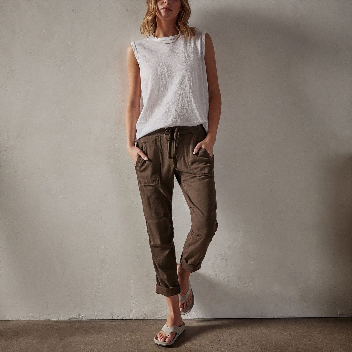 James Perse JAMES PERSE SOFT DRAPE PANT Sz 8 Size 30" / US 8 / IT 44 - 2 Thumbnail