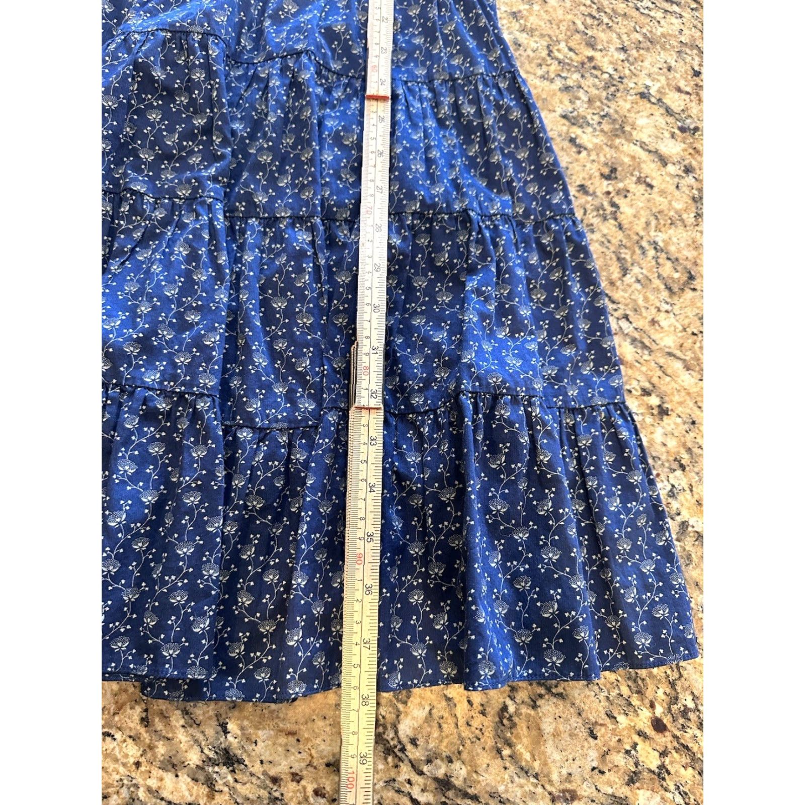 Polo Ralph Lauren Ralph Lauren Sport Dress Women’s A-Line Cotton Midi Floral Blue Size 10 Size L / US 10 / IT 46 - 3 Thumbnail