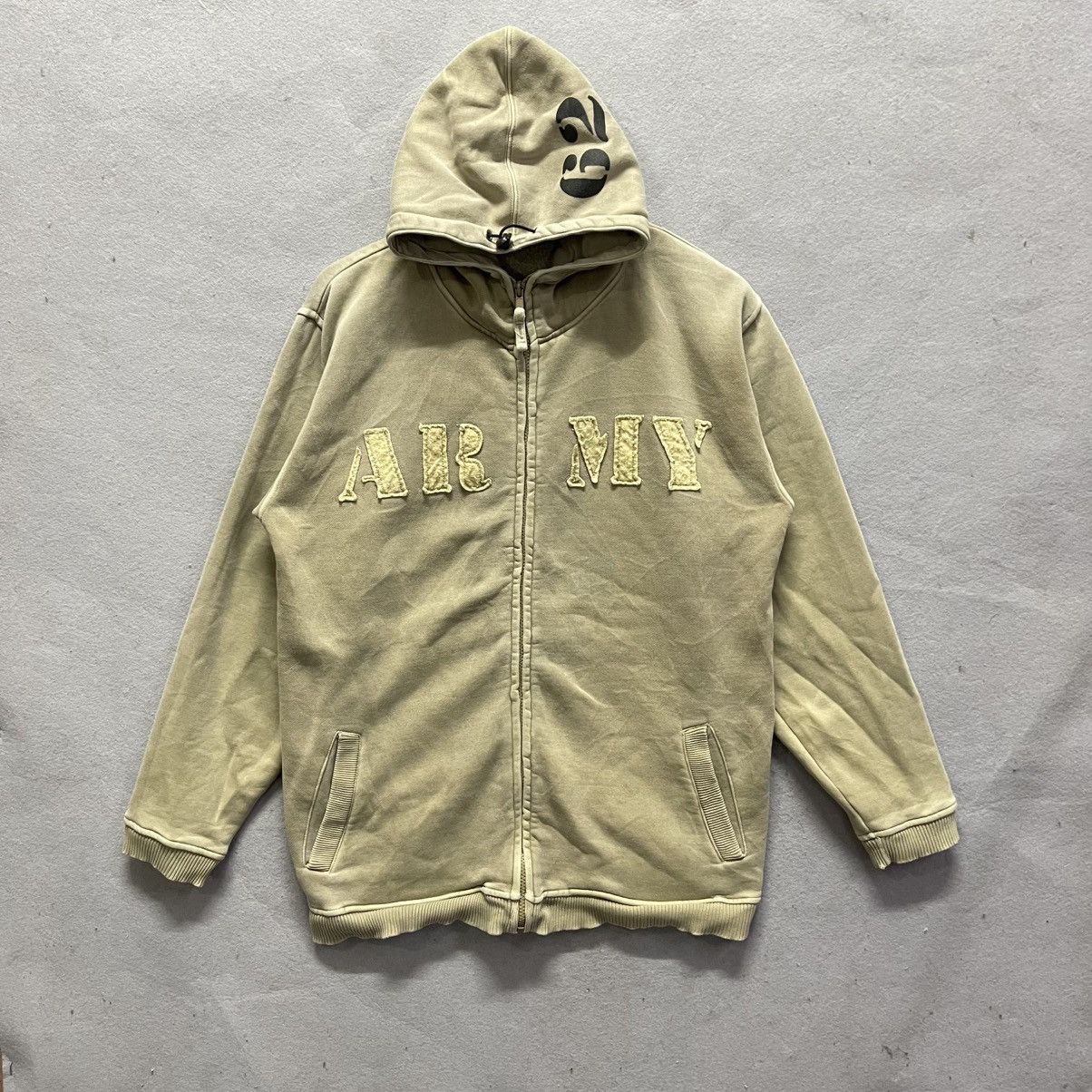 Japanese Brand Vintage First Parking “ARMY” Zip Hoodie – L Size US L / EU 52-54 / 3 - 1 Thumbnail