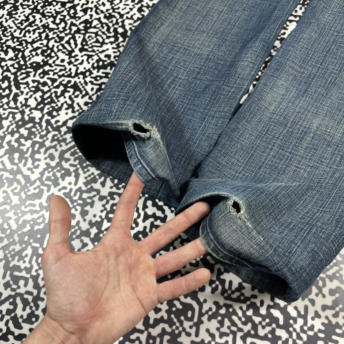 Miss Sixty Vintage Y2K Miss Sixty Japanese Patchwork Style Retro Jeans Size 29" - 10 Thumbnail
