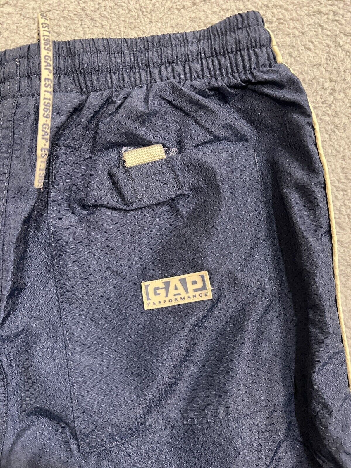 Gap Vintage GAP Track Pants Blue Ankles Nylon Lined Pockets Size US 28 / EU 44 - 7 Thumbnail