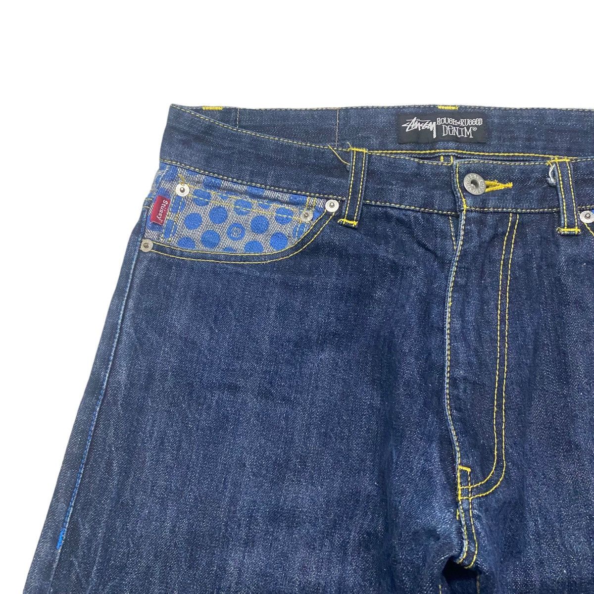 Stussy Vintage Y2K Stussy Logo Pocket Denim Jeans Size US 30 / EU 46 - 4 Thumbnail