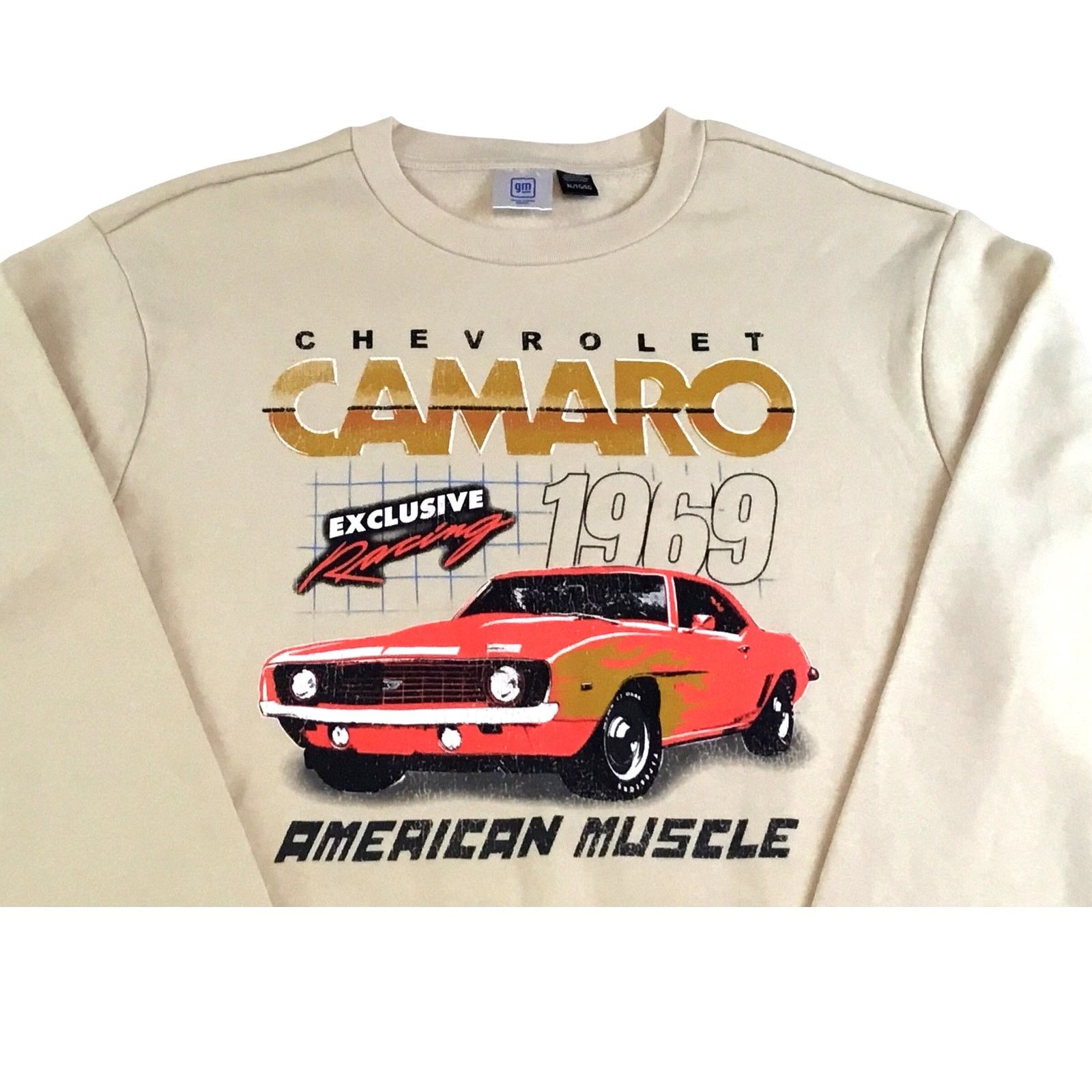 Other Chevrolet Camaro 1969 GM Brand Sweatshirt XL Tan NWT $45.00 Size US XL / EU 56 / 4 - 2 Thumbnail