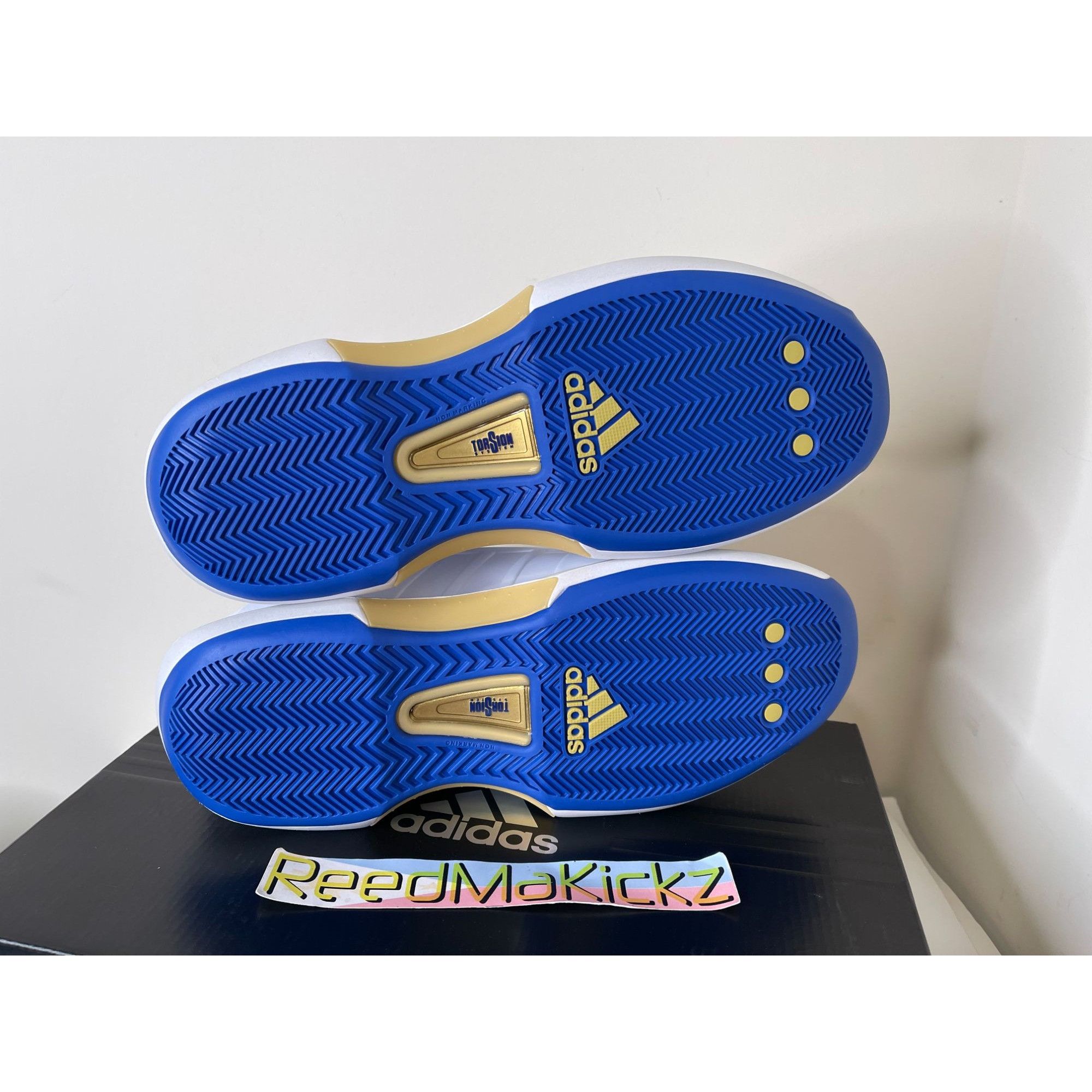 Adidas Adidas Crazy 1 Lakers PE Kobe White Gold Blue Mens 9us Size US 9 / EU 42 - 6 Thumbnail