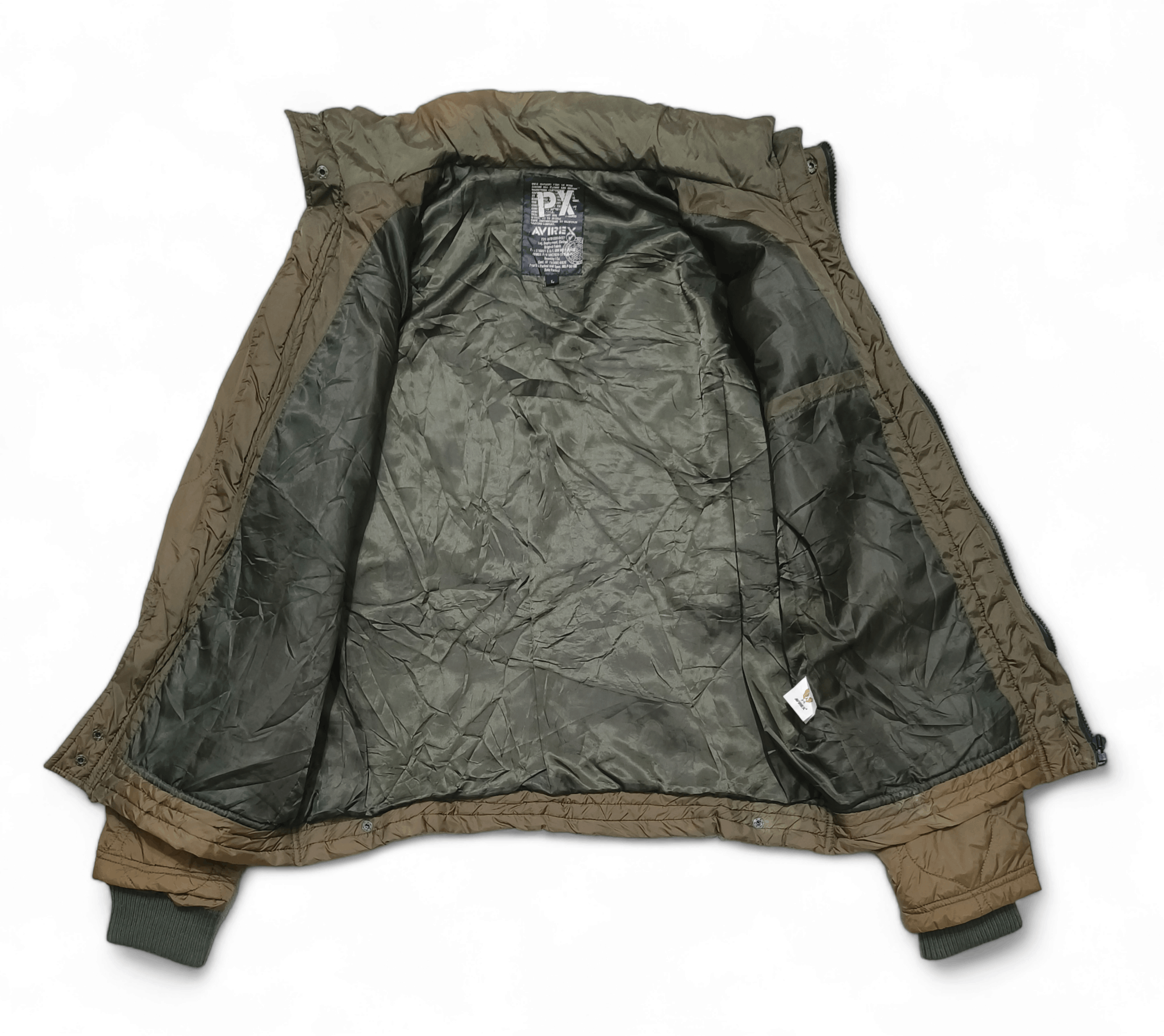 Avirex Vintage Avirex Military USA Natural Sun Faded Flight Jacket Size US L / EU 52-54 / 3 - 3 Thumbnail