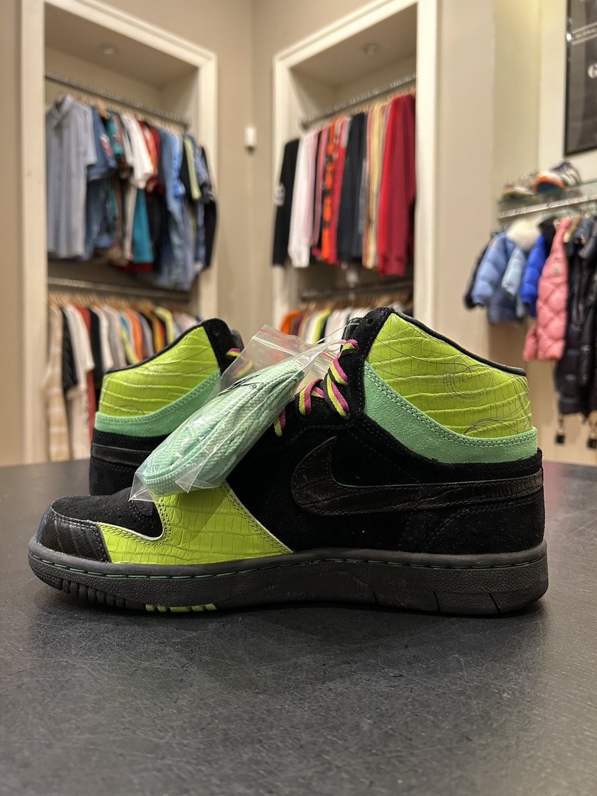 Nike Nike Court Force Hi ‘Black Green’ Size US 9 / EU 42 - 3 Thumbnail