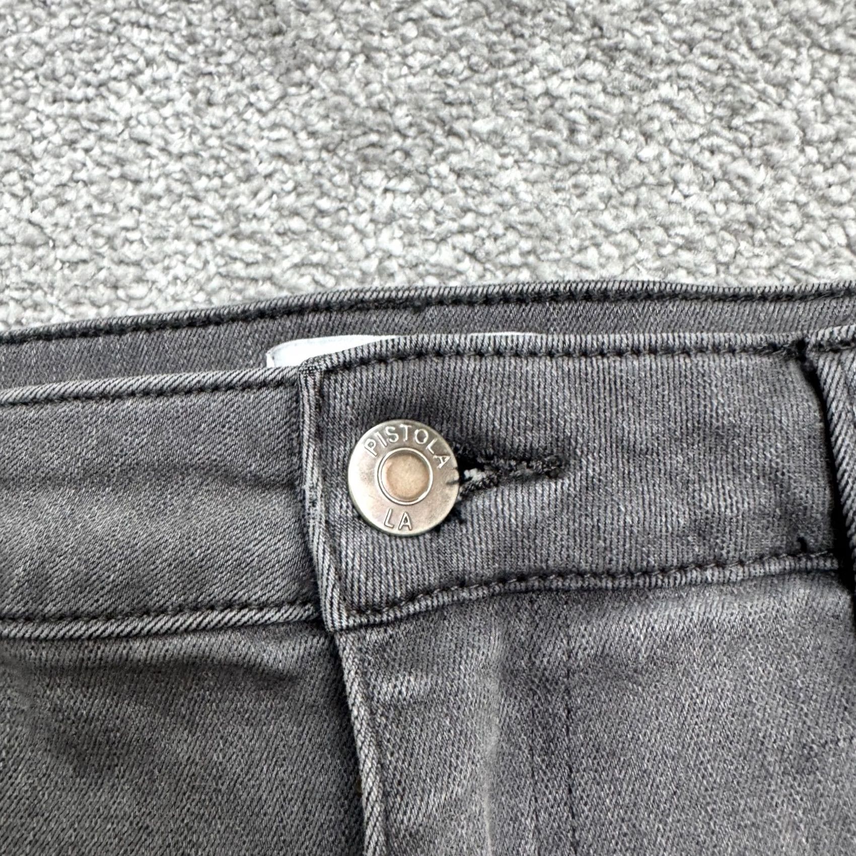 Pistola Pistola Arianna High Rise Distressed Skinny Denim Jeans Womens 31 Gray Brand Pistola Size 24" / US 00 / IT 34 - 3 Thumbnail
