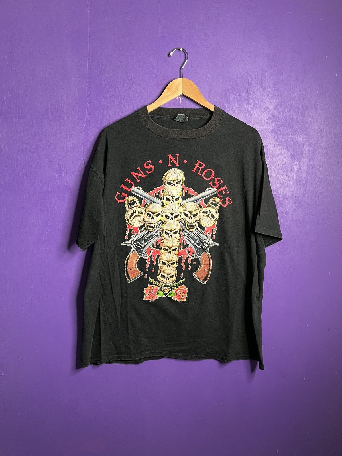 Band Tees × Vintage Vintage 1991 Guns N’ Roses use your illusion tour t-shirt Size US XL / EU 56 / 4 - 1 Thumbnail