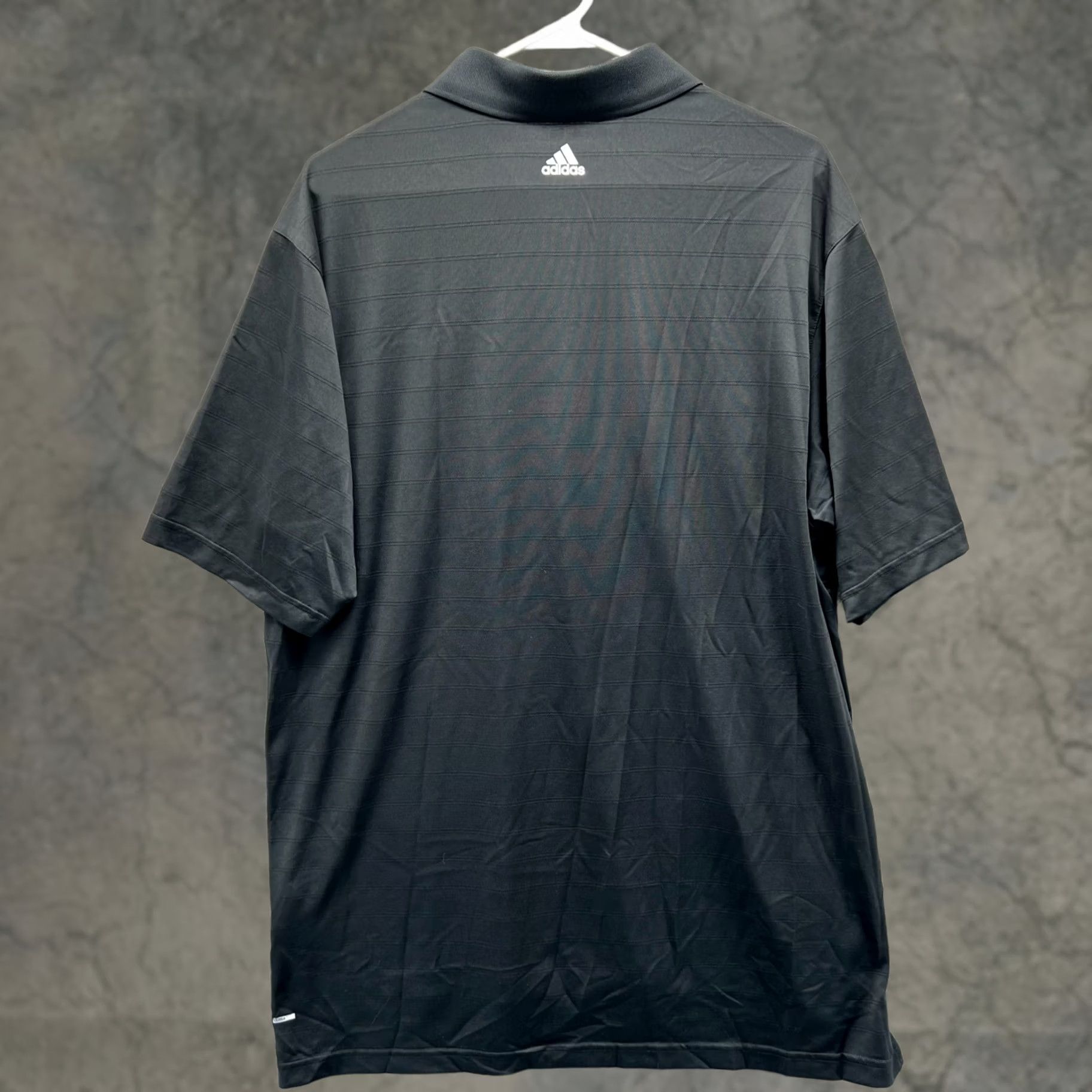 Adidas Adidas Polo Shirt Men Large Black Stripes Clima Lite Golf Trefoil Size US L / EU 52-54 / 3 - 1 Thumbnail
