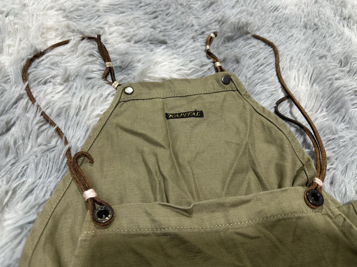 Kapital 🔥Vintage Kapital Overalls Leather Laces Pants Wide Leg Size US 32 / EU 48 - 10 Thumbnail